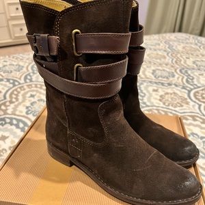 Bussola brown suede boots size 38M